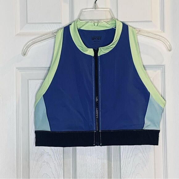 Solid & Striped Color-block stretch sports bra Size 2X - Picture 1 of 7